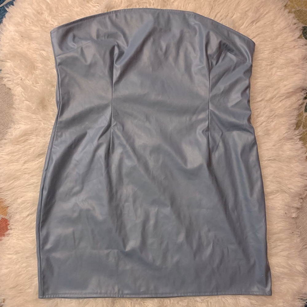 Vegan latex body con mini dress. Size 3X